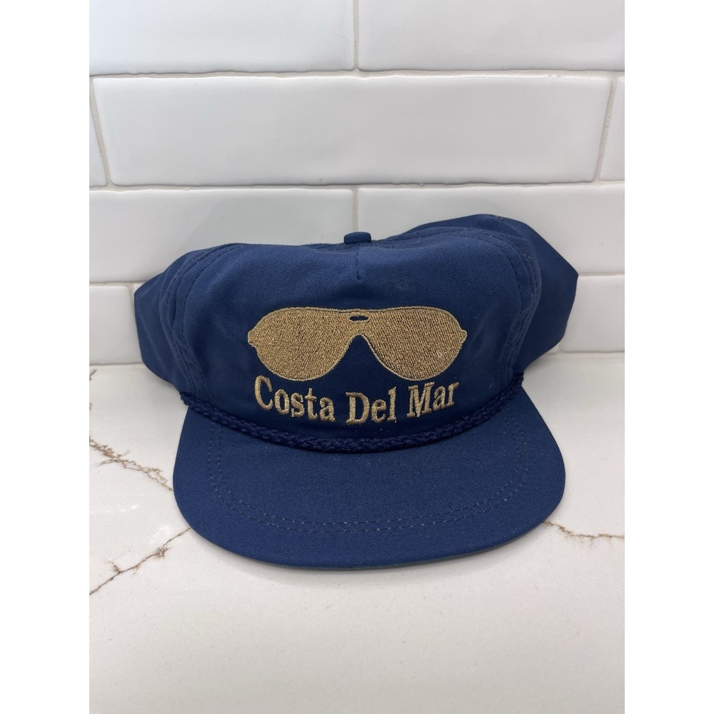 Costa Del Mar Sunglasses Vintage Hat Original 1980s Rope Brim Cap Very Rare HTF